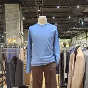 [킨록바이킨록앤더슨](신세계 사우스시티) 베이직 루즈핏 스카이블루 라운드 니트 JGY54L099K