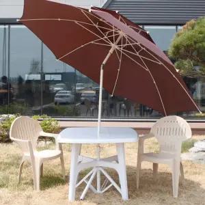 카나모 초대형 2층 팔각 파라솔 야외 테라스 카페 옥상 정원 각도조절 꺽임 원터치 파라솔