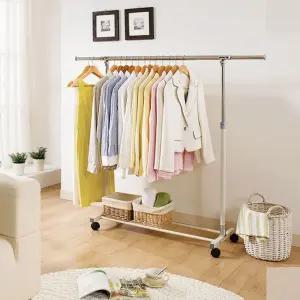 320행거 이동식 옷걸이 행거/스탠드/선반/1단/수납/이동형/헹거/매장/이동