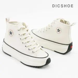 딕슈 여성 캐주얼 키높이 통굽 하이탑 스니커즈 SKWZ614