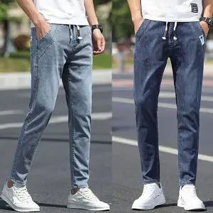 D-11 밴딩절개 슬림청바지