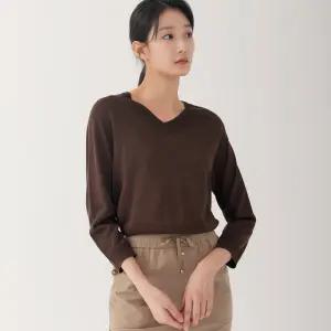 [지센] 브이넥 니트 풀오버 LFKTO801