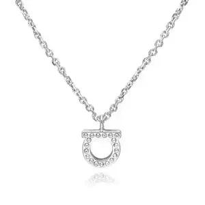 페라가모 목걸이 76 0131 0696655 간치니 크리스탈 여성목걸이 당일발송