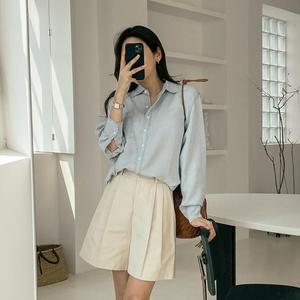 [시크릿라벨] [부들촉감/구김없는] 데님 셔츠