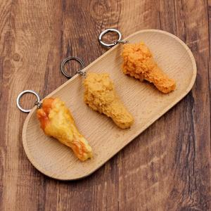 닭다리 키링 치킨집 개업 어이없는 선물 화장실 열쇠고리 음식 모형 치킨 가방 키홀더 차량용