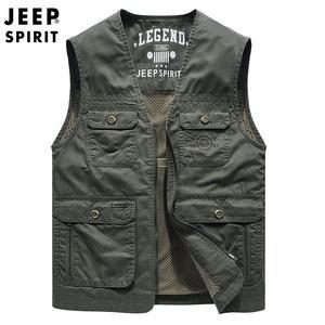 JEEP SPIRIT 남성 아웃도어 베스트 멀티포켓