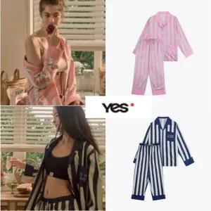 [롯데백화점]예스 실켓면 솔리드 스트라이프 남/여 잠옷 2종택1 YSWNA902YSMNA902