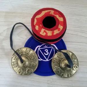 아티스트힐러 네팔 띵샤 중형 만다라 문양 띵샤 싱잉볼 명상종 요가종 파우치 세트