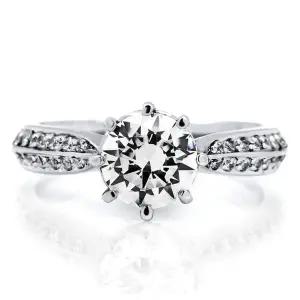 [하나다이아몬드]1캐럿 천연다이아몬드 14k 18k 웨딩 반지 결혼 예물 비타 HNDR1C214