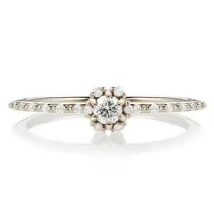 [하나다이아몬드]1부 천연다이아몬드 14k 18k 프로포즈 플라워 엔틱 반지 테일리 HNDR01253