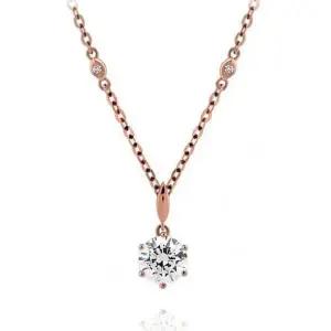 [하나다이아몬드]7부 랩다이아몬드 14k 18k 데일리 프로포즈 목걸이 루나 HNLDN078