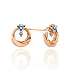 [하나다이아몬드]1부 천연 다이아몬드 14k 18k 달 데일리 패션 귀걸이 파운 HNDER01934