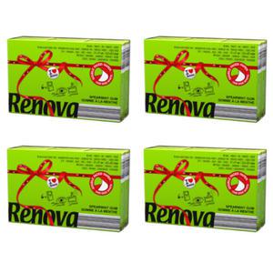 레노바 포켓 티슈 휴대용 외출용 그린 3겹 9매 6입 X4