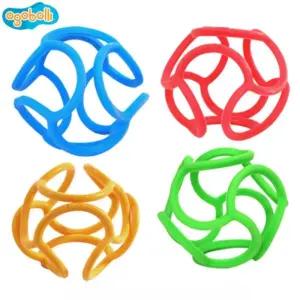 오고볼리 실리콘 치아 발육기 (색상 임의 배송)/치발기/신생아/장난감/놀이/아기/완구/구강/발달/오감/자극