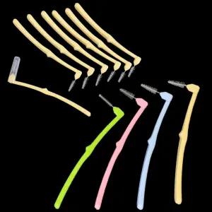 휴대용 L형 ㄱ자 치간칫솔 7P 0.4mm 0.7mm 0.8mm 1mm