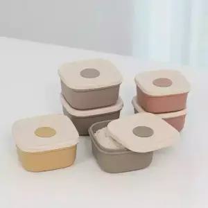 네오실리 라이스실리팩 국산 실리콘 밥용기 전자레인지 냉동 용기 4P 1set