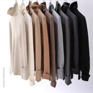 [헤이올리] 홀가먼트 클래식 폴라긴팔 니트스웨터 NHK093W