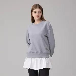 에버라스트 여성 맨투맨 롱 레이어드 티셔츠