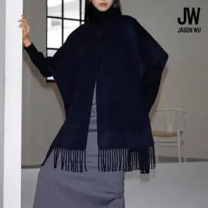 제이슨우 Sophie 울 핸드메이드 프린지 케이프 숄 (4 COLORS) [런칭 가격 79,900원]