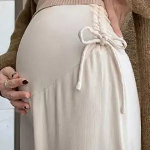 여성용 스트링 와이드 팬츠 임신부용 찰랑핏 바지