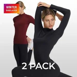 [테슬라][한정특가] 히트핏 라이트 웜 여성 발열내의 겨울 보온 방한내복 2팩 TM-XUT76