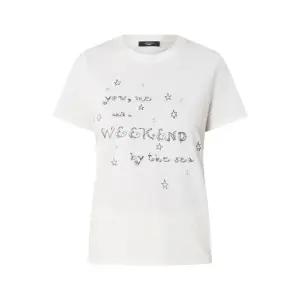 [명품] 25FW ARA 자수 로고 티셔츠 화이트 2525976041 001