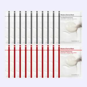 [본사직영] 마데카 더마마스크 인텐시브 리프팅 10매 + 톤브라이트닝 포뮬러 10매