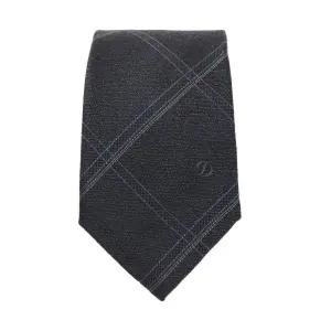 [롯데백화점]에스티듀퐁 남성 사선 체크 실크 슬림 넥타이 TE6SM62KA250TGY