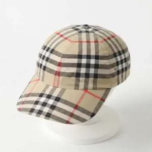 [버버리]생산 Checkered cotton baseball cap 8075641 체크 코튼 야구 모자 819416