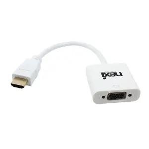 넥시 HDMI to VGA 변환 15핀 암 젠더 컴퓨터 노트북 모니터 연결 / HDMI to RGB 컨버터 WISENX358