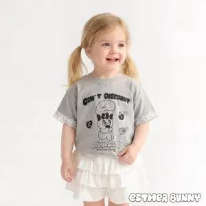 [에스더버니리틀] 코지레이스프릴티셔츠