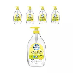 참그린 트루워시 구연산 레몬 용기 1kg, 5개