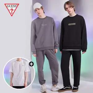 [런칭가 99,000원] 남성 코튼 셋업 4종+반팔티 1종(블랙+그레이)