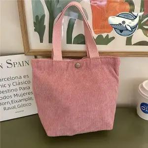 [라일리] Rly 귀여운 핑크 미니 토트백 편안한 데일리 손가방