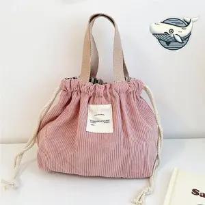 [라일리] Rly 여성 복조리 손가방 경량 토트백 핑크 심플