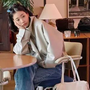 [온앤온](강남점)하이넥 포켓 레더 점퍼 NEL6SM206_91 [예약/M-4월 17일 출고]