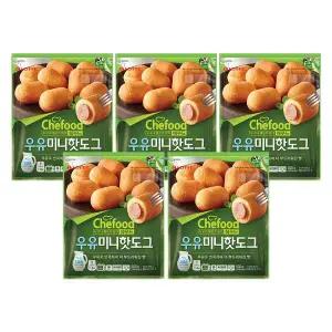 [롯데푸드]쉐푸드 우유미니핫도그 500gx5개