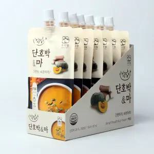 아침을담다 단호박마 7개입죽 호박 마죽 간편식 간편 대용식 대용 단호박 파우치