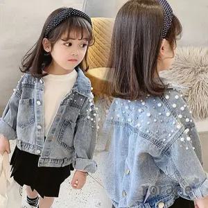 여아 진주 아동자켓 청자켓 가을점퍼 유아청자켓