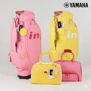 [야마하] 인프레스 여성 바퀴형 휠 캐디백 보스턴백 세트 골프가방