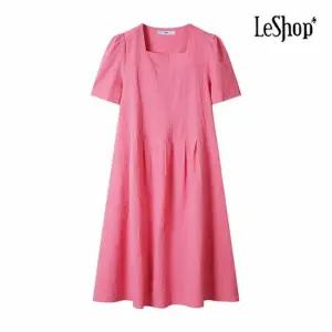 [르샵] 스퀘어넥 엠보 플레어 원피스 (BP5OP003A)