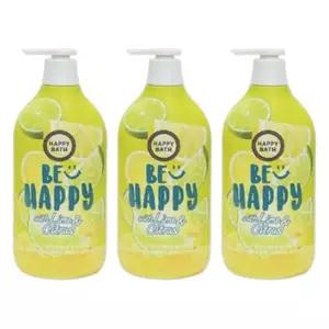 해피바스 스마일 바디워시900g 유자 라임 3개