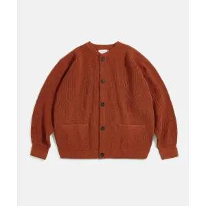 에스피오나지 ESPIONAGE Miller Heavyweight Cardigan Burnt Orange 20220103-12 341777