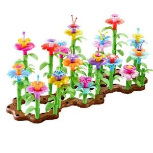 [베스트TOP100] KC인증 플라워 가든꾸미기 104P 꽃 블록 장난감