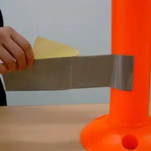 100장묶음 시선유도봉용 고휘도반사지 탄력봉 재귀반사테이프 반사띠 안전봉 차선규제봉