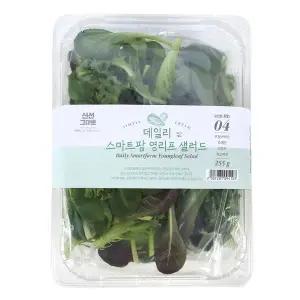 데일리 스마트팜 영리프 샐러드 255g 팩