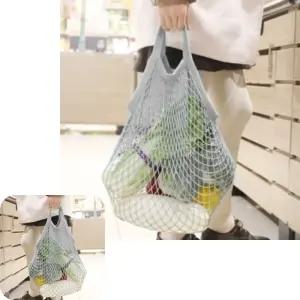 제이커 장바구니 네트백 그물 코튼 2종세트 마트가방