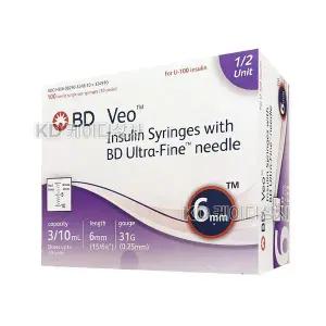 BD 인슐린 주사기 0.3cc 31G 6mm Half (324910)