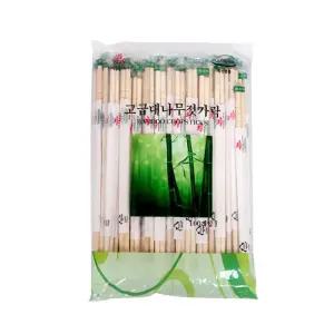 영수 일회용 대나무젓가락 100P 5426 일회용 대나무 젓가락 숟가락 수저 주방