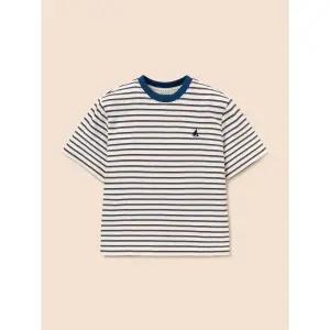 [BEANPOLE KIDS] 멀티 스트라이프 반소매 티셔츠  옐로이시 브라운 (BI6342U10B)